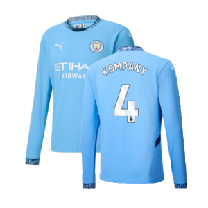 2024-2025 Man City Home Long Sleeve Shirt (Kompany 4) 2024-2025 Man City Home Long Sleeve Shirt (Kompany 4)