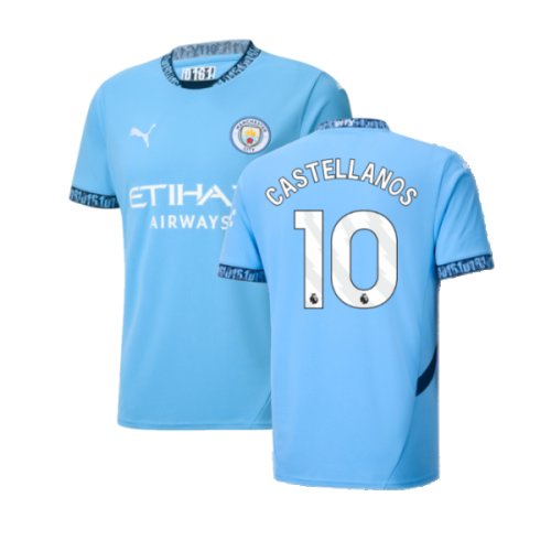 2024-2025 Man City Home Shirt (Castellanos 10)