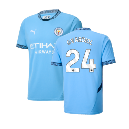 2024-2025 Man City Home Shirt (Gvardiol 24)