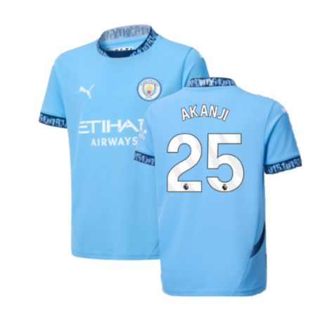 2024-2025 Man City Home Shirt (Kids) (Akanji 25)