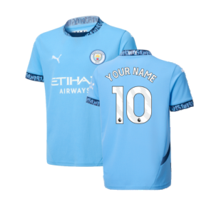 2024-2025 Man City Home Shirt (Kids) (Your Name)