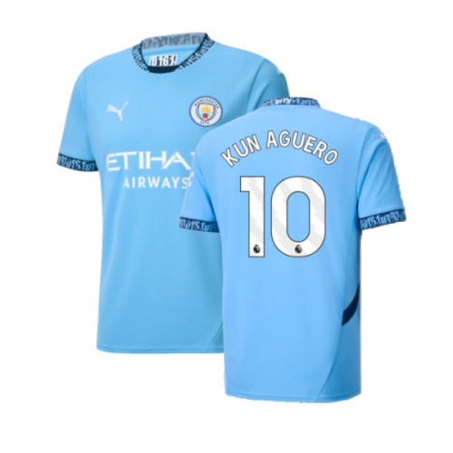 2024-2025 Man City Home Shirt (Kun Aguero 10)