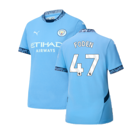 2024-2025 Man City Home Shirt (Womens) (Foden 47)