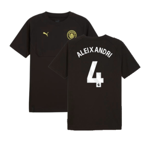 2024-2025 Man City Pumatech Pocket Tee (Black) (Aleixandri 4)