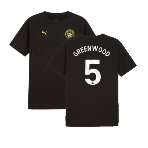 2024-2025 Man City Pumatech Pocket Tee (Black) (Greenwood 5)