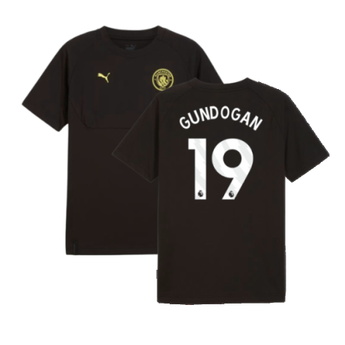 2024-2025 Man City Pumatech Pocket Tee (Black) (Gundogan 19)