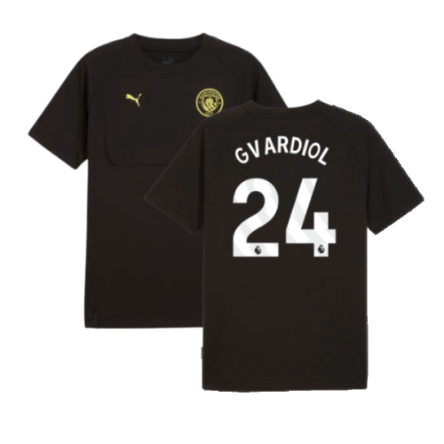 2024-2025 Man City Pumatech Pocket Tee (Black) (Gvardiol 24)