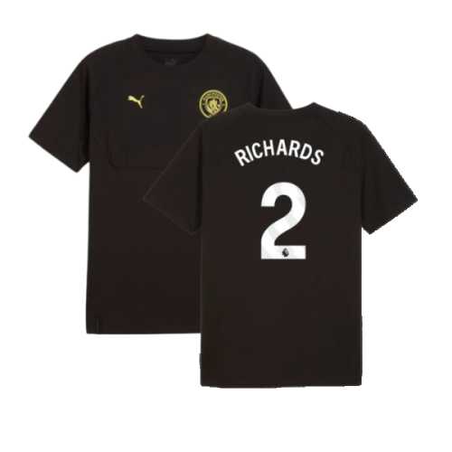 2024-2025 Man City Pumatech Pocket Tee (Black) (Richards 2)