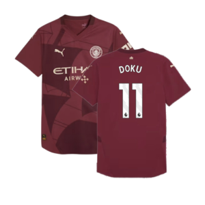 2024-2025 Man City Third Authentic Shirt (Doku 11)