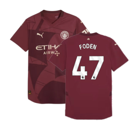 2024-2025 Man City Third Authentic Shirt (Foden 47)