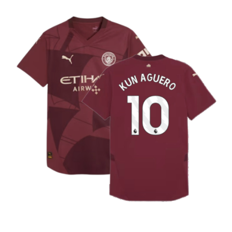 2024-2025 Man City Third Authentic Shirt (Kun Aguero 10)