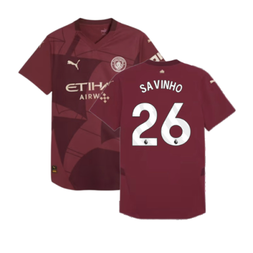 2024-2025 Man City Third Authentic Shirt (Savinho 26)