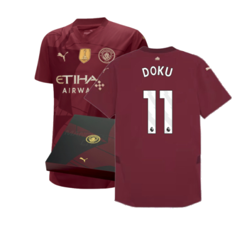 2024-2025 Man City Third Authentic Shirt w/packaging (Doku 11)