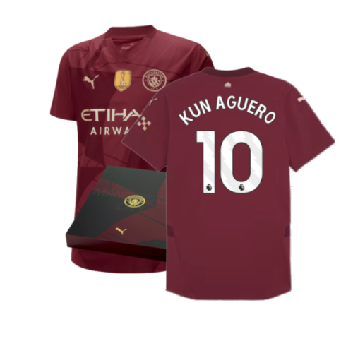 2024-2025 Man City Third Authentic Shirt w/packaging (Kun Aguero 10)