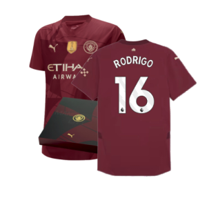 2024-2025 Man City Third Authentic Shirt w/packaging (Rodrigo 16)