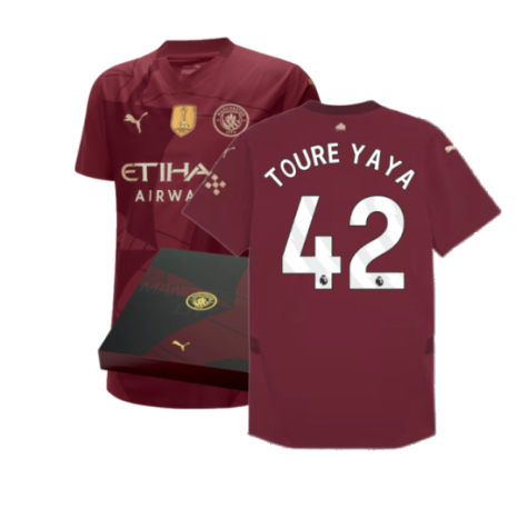 2024-2025 Man City Third Authentic Shirt w/packaging (Toure Yaya 42)