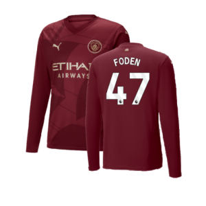 2024-2025 Man City Third Long Sleeve Shirt (Foden 47)