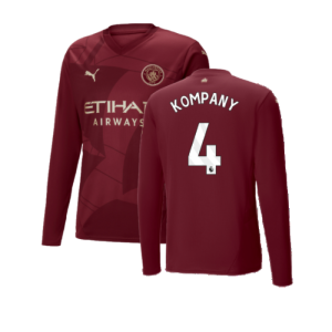 2024-2025 Man City Third Long Sleeve Shirt (Kompany 4)