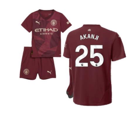 2024-2025 Man City Third Mini Kit (Akanji 25)