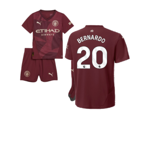2024-2025 Man City Third Mini Kit (Bernardo 20)