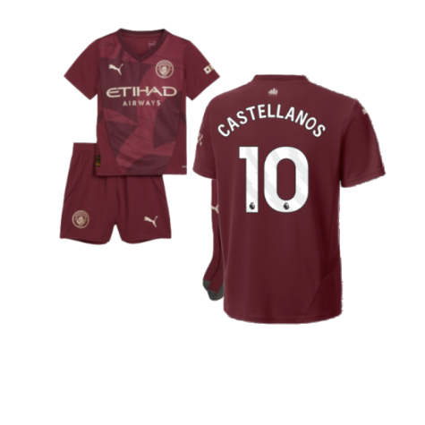 2024-2025 Man City Third Mini Kit (Castellanos 10)