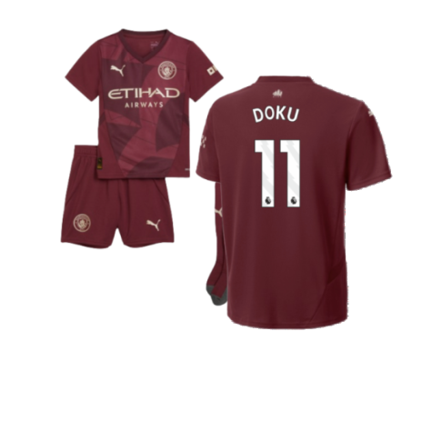 2024-2025 Man City Third Mini Kit (Doku 11)