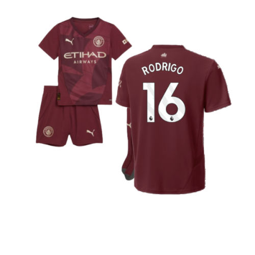 2024-2025 Man City Third Mini Kit (Rodrigo 16)