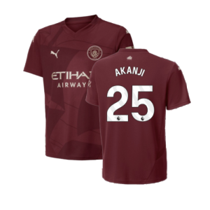 2024-2025 Man City Third Shirt (Kids) (Akanji 25)