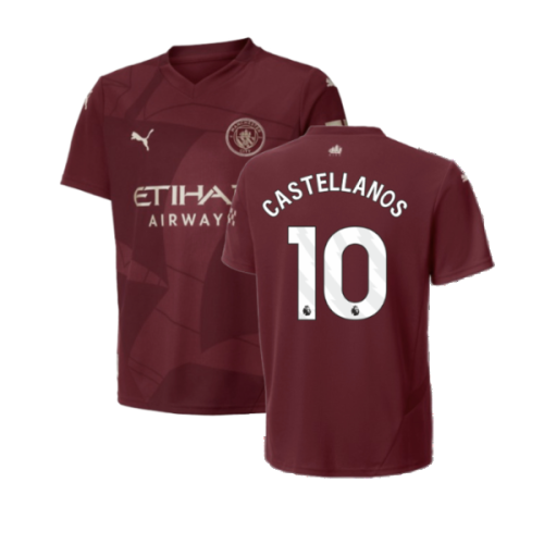 2024-2025 Man City Third Shirt (Kids) (Castellanos 10)