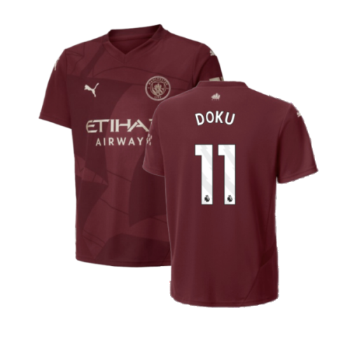 2024-2025 Man City Third Shirt (Kids) (Doku 11)