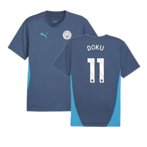 2024-2025 Man City Training Shirt (Inky Blue) (Doku 11)