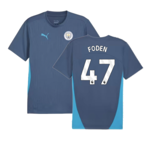 2024-2025 Man City Training Shirt (Inky Blue) (Foden 47)