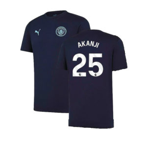 2024-2025 Man City Training Shirt (Inky Blue) - Kids (Akanji 25)