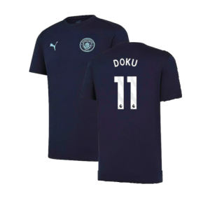 2024-2025 Man City Training Shirt (Inky Blue) - Kids (Doku 11)