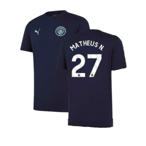 2024-2025 Man City Training Shirt (Inky Blue) - Kids (Matheus N. 27)