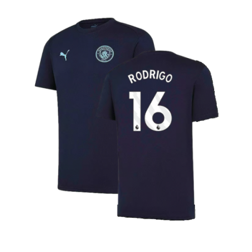 2024-2025 Man City Training Shirt (Inky Blue) - Kids (Rodrigo 16)