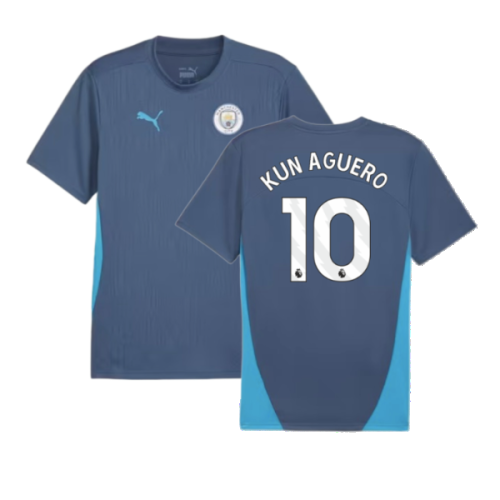 2024-2025 Man City Training Shirt (Inky Blue) (Kun Aguero 10)