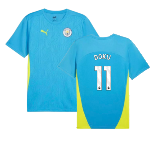 2024-2025 Man City Training Shirt (Magic Blue) (Doku 11)