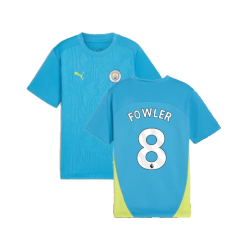 2024-2025 Man City Training Shirt (Magic Blue) - Kids (Fowler 8)
