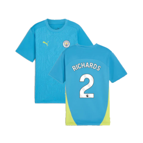 2024-2025 Man City Training Shirt (Magic Blue) - Kids (Richards 2)