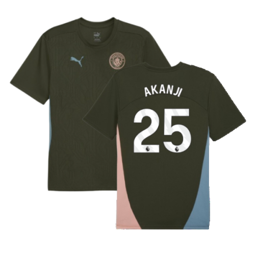 2024-2025 Man City Training Shirt (Myrtle) (Akanji 25)