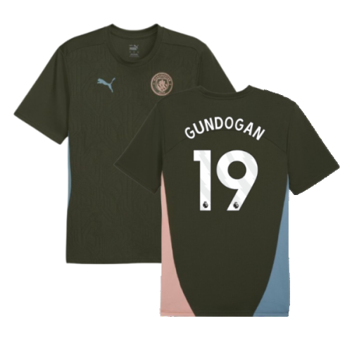 2024-2025 Man City Training Shirt (Myrtle) (Gundogan 19)