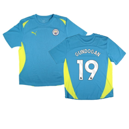 2024-2025 Man City Training Shirt Pro (Blue) (Gundogan 19)