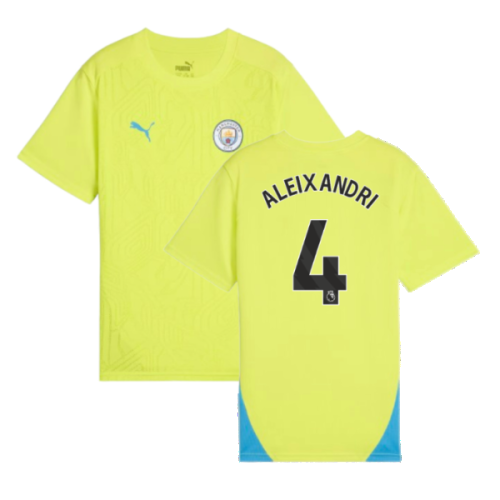 2024-2025 Man City Training Shirt (Yellow Glow) - Kids (Aleixandri 4)