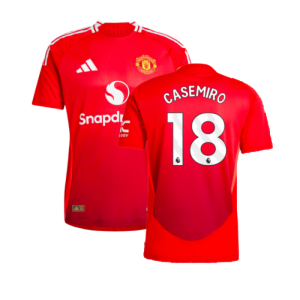 2024-2025 Man Utd Authentic Home Shirt (Casemiro 18)