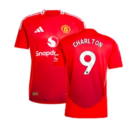 2024-2025 Man Utd Authentic Home Shirt (Charlton 9)