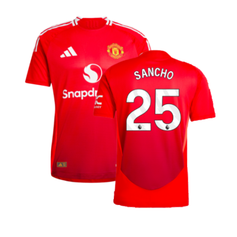 2024-2025 Man Utd Authentic Home Shirt (Sancho 25)