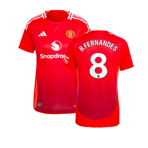 2024-2025 Man Utd Authentic Home Shirt (Womens) (B.Fernandes 8)