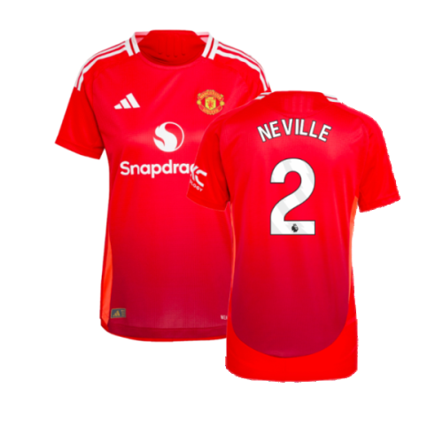 2024-2025 Man Utd Authentic Home Shirt (Womens) (Neville 2)