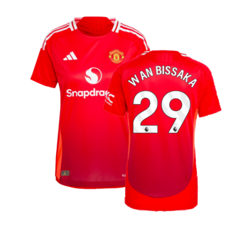 2024-2025 Man Utd Authentic Home Shirt (Womens) (Wan Bissaka 29)